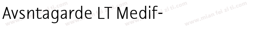 Avsntagarde LT Medif字体转换